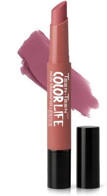 Teen Teen Color Life Nontransfer Lipstick with Primer and Long Lasting, Matte Finish(Warm Peach, 2 g)