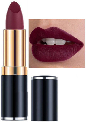 tanvi27 Non_Transfer Matte Lipstick water proof(wine, 3.5 g)