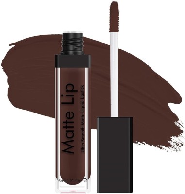 DARYUE Ultra Smooth Matte Finish Matte Me Liquid Lipstick(Coffee Brown, 6 ml)