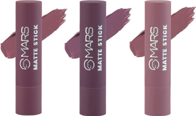 MARS 3 Matte Box Trending Color Plums Matte Lipstick(Plums LS30-03, 9.6 g)