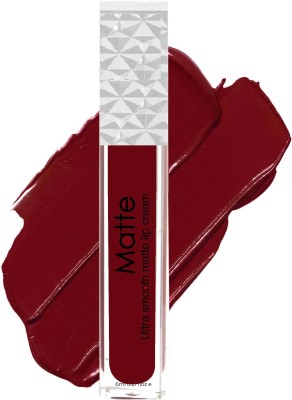 MYEONG Maroon Shade Highly Pigmented Ultra Matte SmudProof Long Lasting Lipstickge(Maroon, 6 ml)