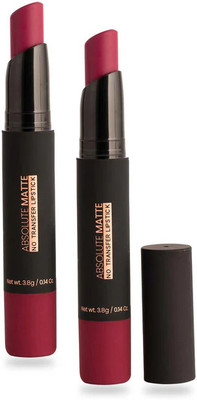 ADJD Combo Absolute Matte Non Transfer Premium Lipstick red wine(red wine, 7 g)