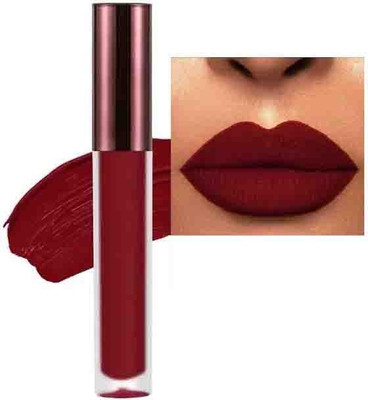 THTC Matte Highly Pigmented Liquid Lipstick DARK RED Lip Stain(3.5 ml)