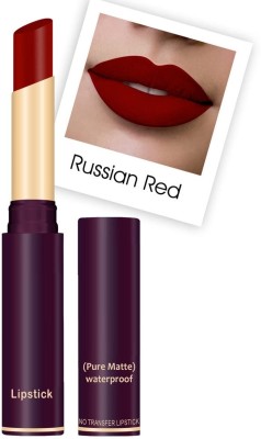 YAWI Creamy Matte Long Lasting Lipstick Pure Matte Lipstick(russion red, 4 g)