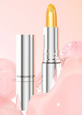 MYEONG Color Changing Lip Balm Tinted Lip Magic PH Color Changing Lipstick(Orange, 3 g)