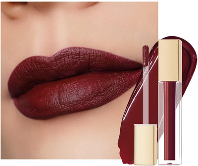 REIMICHI Highly Pigmented Creamy Matte Lipstick(MAROON, 8 ml)