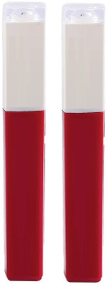 JANOST Ultra Soft Matte Lip Color Lipstick Pack OF 2(DARK RED, 12 ml)