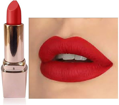 Luipui red matte lipstick waterproof and long lasting lipstick pack of 1(RED, 6 g)
