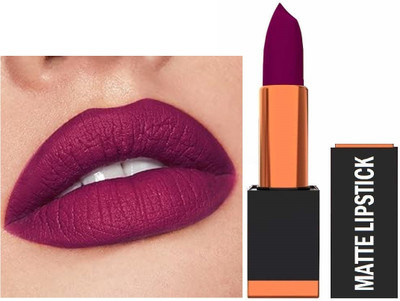 Yuency High Defination Smudge proof Waterproof Long lasting matte Lipstick(Congo wine, 3.5 ml)