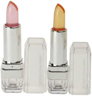 THTC Orange/Pink Transparent color change jelly moisturizing lipstick(Pink, 7.2 g)