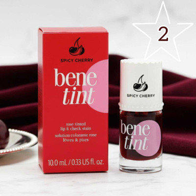 SPICY CHERRY bene tint rose tinted and lip stain highlighter 28(Peppy Red, 12.5 ml)