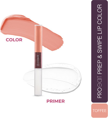 LOTUS MAKE - UP Proedit Prep And Swipe Lip Color With Primer|Smudgeproof|PL01- Toffee(Toffee, 6 g)