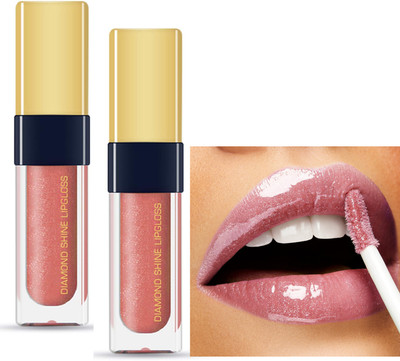 ADJD Combo Diamond Shine Lip gloss for Shine, Glamour for Glossy Effect Light glow(Light glow, 12 ml)