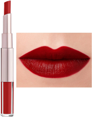 Wonholli 2-in-1 Duo Transferproof & Smudgeproof Liquid Lipstick(Red, 7 ml)