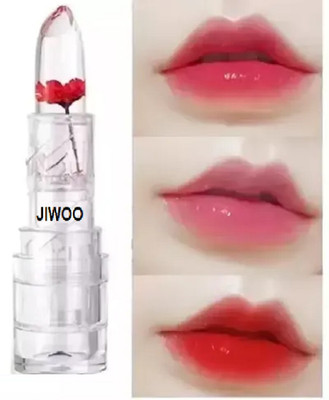 Jiwoo Magic Change Temperature Mood Lipstick Moisturizer Jelly Flower Lipstick(PINK, 3.6 g)