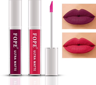 FOPE Ultra Matte Liquid Lipsticks For Every Skin Tone-UM03202357(maroon, red, 8 ml)