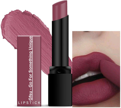 GFSU - GO FOR SOMETHING UNIQUE Long Lasting & Highly Pigmented Lipstick Glides Smoothly Matte Finish..(peach pout, 3 g)