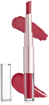 Arcanuy 2 IN 1 DARK RED LONG LASTING WATERPROOF MATTE FINISH LIPSTICK(dark red, 12 ml)