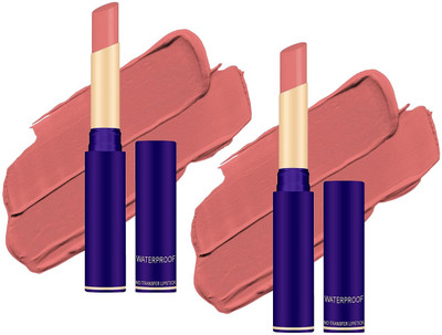 Emijun Non Transfer Water proof Non Sticky Non Drying Matte Lipstick(CORAL RED, 8 g)