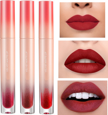 ADJD Kissproof pigmented matte liquid Lightweight Lipstick(02-03-04)(MULTI COLOR, 6 g)