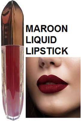 Luipui maroon liquid beautiful matte lipstick pack of 1(maroon, 6 ml)