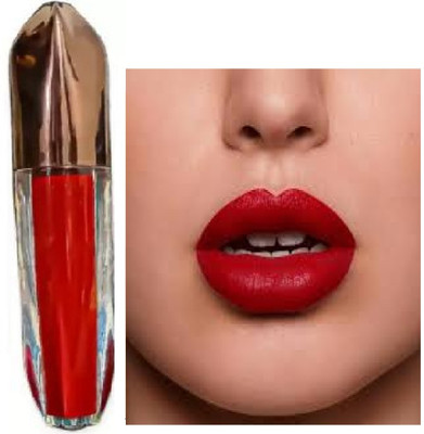 Luipui waterproof red liquid matte lipstick pack of 1(red, 6 ml)