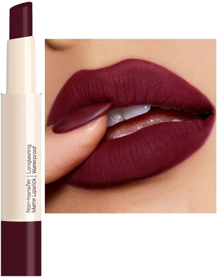 FLORERO Non Transfer Long Lasting Matte Crayon Lipstick for Women(WINE MEHROON, 7 g)