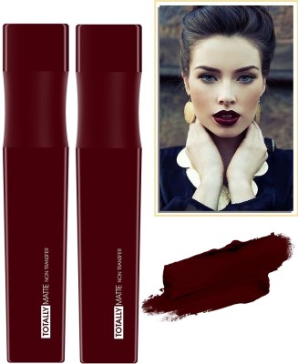 Emijun Wear Liquid Matte Lipstick, Velvety Soft Finish,(deep maroon, 15 g)