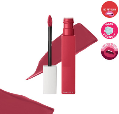 MYEONG Long Wear Liquid Non-Sticky Non Transfer Super stay Matte Lipstick(Tomato Red, 5 ml)