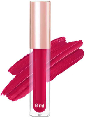 ADJD Velvet matte Non tansfer Smudge Proof Longlasting liquid Red pink(Red pink, 6 ml)