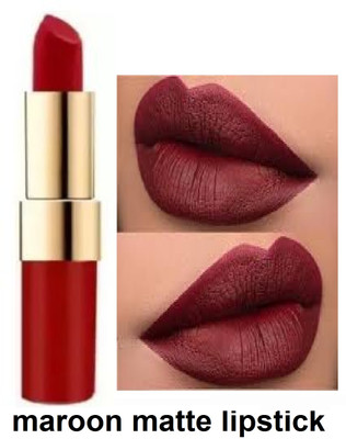 Luipui maroon 2 in 1 crayon + liquid matte lipstick pack of 1(maroon, 6 g)