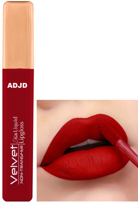 ADJD Non Transfer Liquid Lipstick Non-Drying Transfer-proof Rich Red velvet(Rich Red, 5 ml)