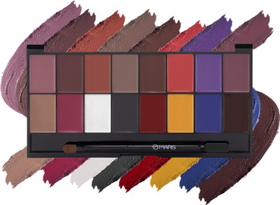 MARS 16 Color Lip Pallete Express yourself with a shade of your choice(LP10-01, 36 g)