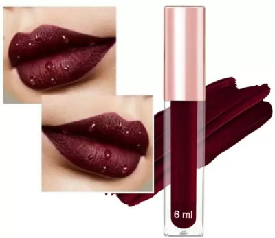 Jiwoo ONE COAR & FULL BLOODED BURST PIGMENTS LIQUID DARK MAROON LIPSTICK(MAROON, 6 ml)