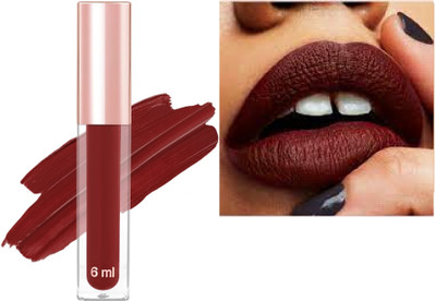 AFARAXIA SMUDGE-PROOF HIGHLY PIGMENTED LONG LASTING MATTE FINISH BROWN LISPTICK(BROWN, 6 ml)