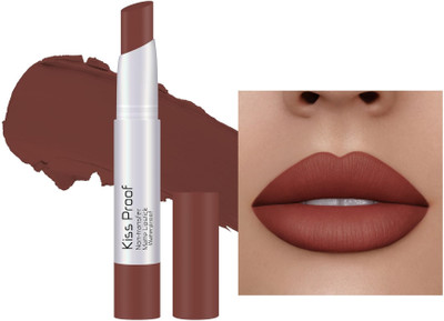 HUZURLU Highly Pigmented Color Stay Long Lasting Matte Lipstick(Walnut Brown, 2 g)