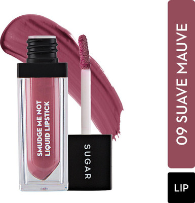 SUGAR Cosmetics Smudge Me Not Liquid Lipstick(09 Suave Mauve (Mauve), 4.5 ml)