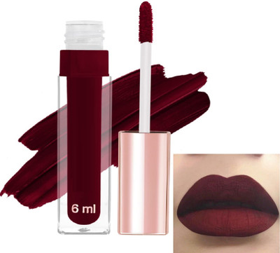 Jiwoo High Defination Smudge Proof ,Waterproof lipstick(Deep maroon, 6 ml)