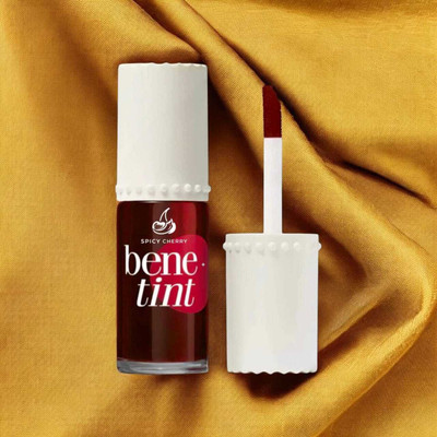 SPICY CHERRY bene tint rose tinted and lip stain highlighter 47(Peppy Red, 12.5 ml)