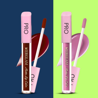 herglam Bold & Beautiful: Ultra-Matte Liquid Lipstick for All-Day Glam(Multicolor, 6 ml)