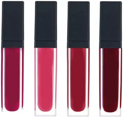 DIVYA UNIQUES Mini Red Edition Waterproof Lipstick Set OF 4(Multicolor-A1, 50 g)