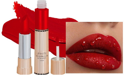 DARVING 2 IN 1 Double-Head Lipstick Matte Velvety Lipstick(RED, 8 g)