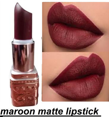 Luipui maroon matte crayon look lipstick awesome amazing(maroon, 6 g)