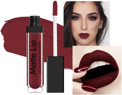 Wonholli Matte Finish, Non-Sticky Lipstick(Maroon, 6 ml)