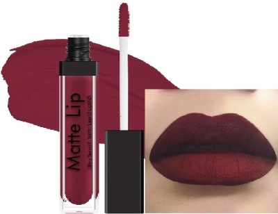 Yuency Liquid WATER PROOF & LONG WEAR Matte Maroon Lipstick(MAROON, 6 ml)