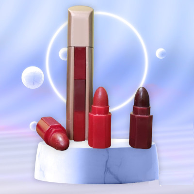 DYSOKAYO 3 in 1 Non Transfer Smudge Proof Long lasting Sensational Matte Lipstick(Red, wine & Maroon, 8 g)