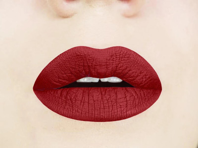 manasona Transfer Proof Matte Finish Highly Pigmented Deep Color Liquid Lipstick(Maroon, 3 ml)