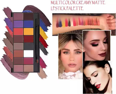 HUZURLU Pro Artist Multitasker Lipstick Combo Palette(Multi color, 72 g)