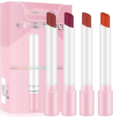 House Of Huda Red Edition Velvet Matte Cigarette Shaped Lipsticks for Girl & Women 4Pc(Multicolour, 12 g)
