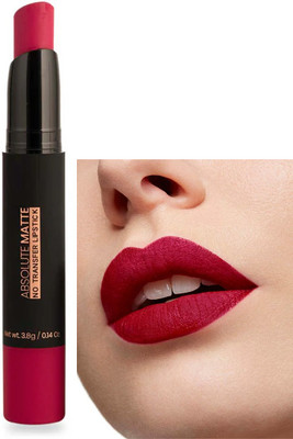 Emijun Matte Lip Crayon Lipstick Velvet Soft Long Lasting Non-Transfer Ruby red(Ruby pink, 3.5 g)